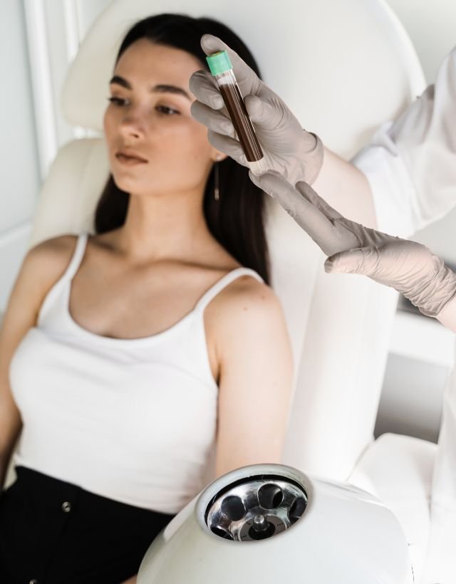 PRP being prepared for treatment in Medellín at Clínica Be Dharma