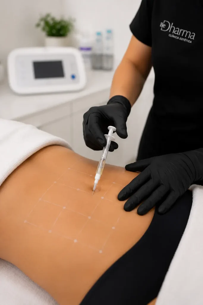 Quemadores de grasa inyectables - Hidrolipoclasia en la clínica eestética Be Dharma de Medellín