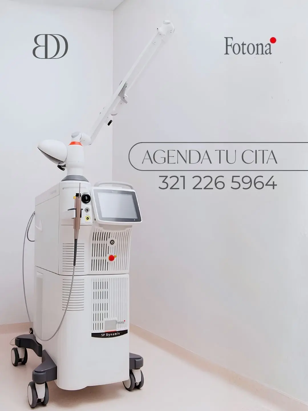 Fotona laser treatment at the Be Dharma aesthetic clinic in Medellín