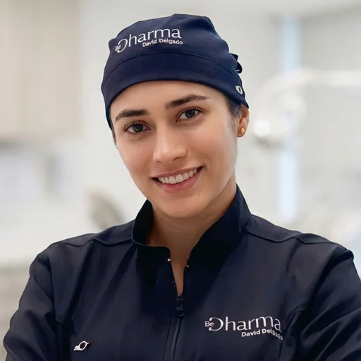 Dra. Marcela Jiménez, periodoncista de Clínica Be Dharma en Medellín